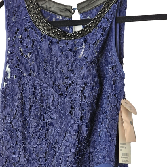 Review long formal dress Broadway Blue gown maxi size 6 - Picture 8 of 14